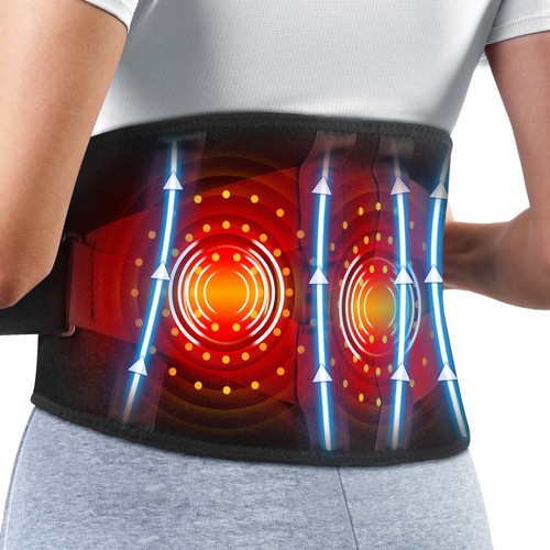 Waist massage belt - red, light