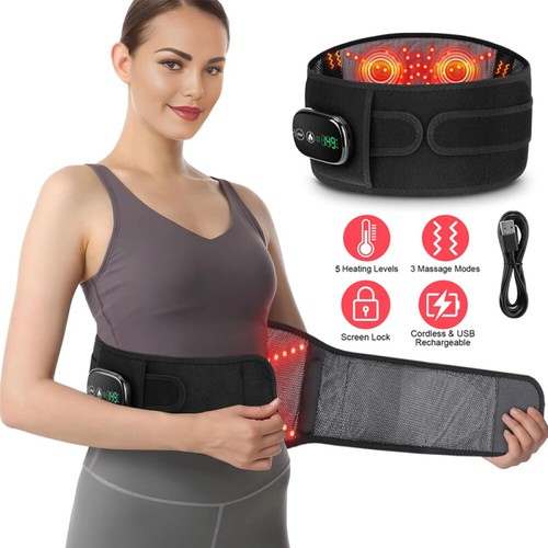 Massage belt electric - belt, red