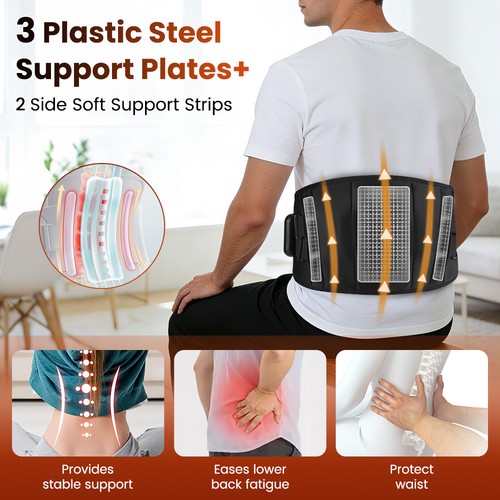 Cordless heated waist belt - waist, for