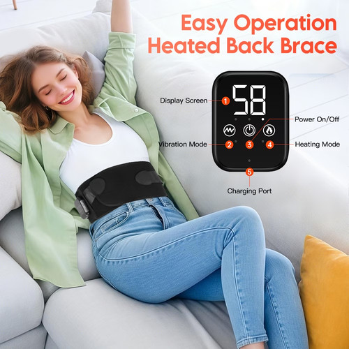 Electric heated waist belt - heated,